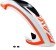 SAB HAUBE ORANGE / WEISS - RAW 580