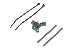Antennenhalter f�r Heckrohr - GRUEN
