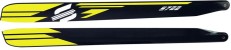 SAB S722 CFK ROTORBL�TTER 721 mm / MAIN BLADES - GELB